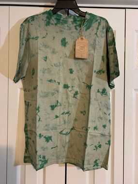 True Craft Green Tie-Dye Short Sleeve Tee